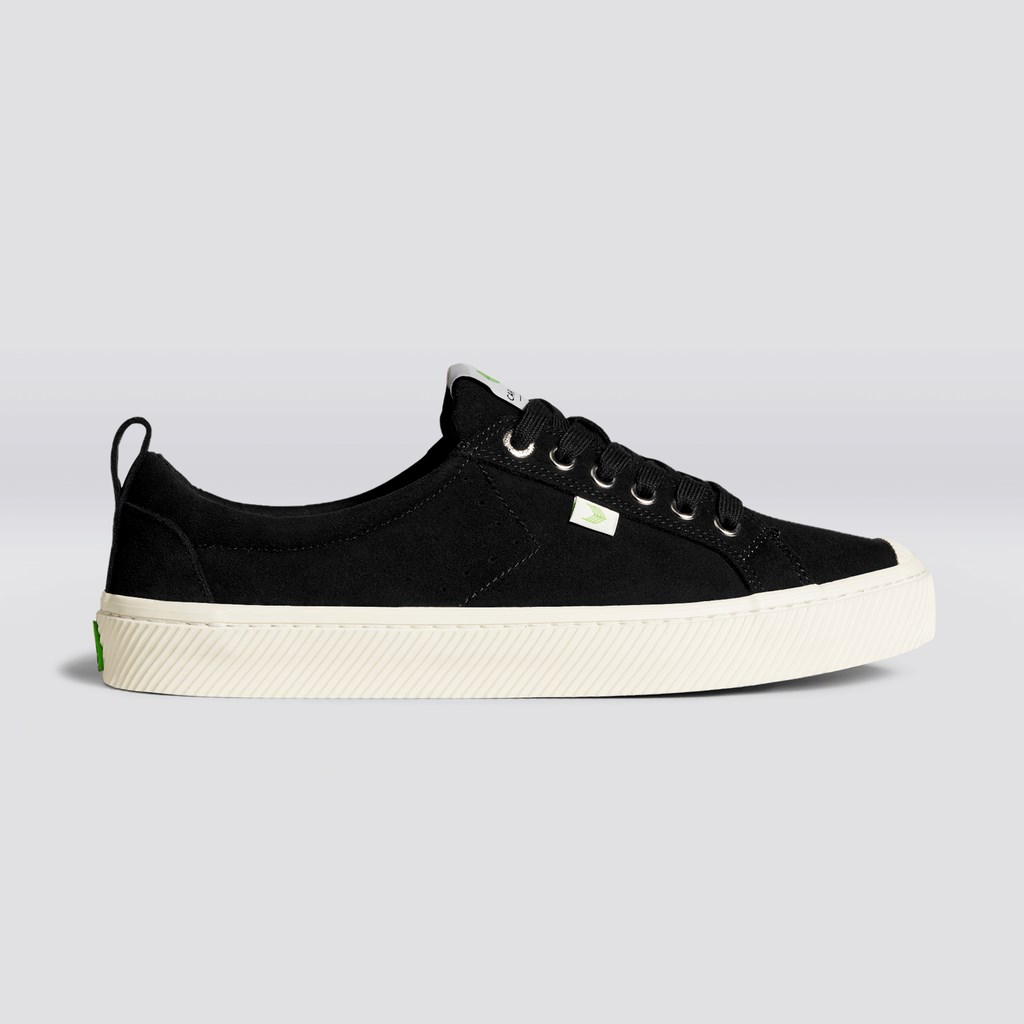 OCA LOW Cariuma Low Top Daim Noir Femme | JAY-6136345